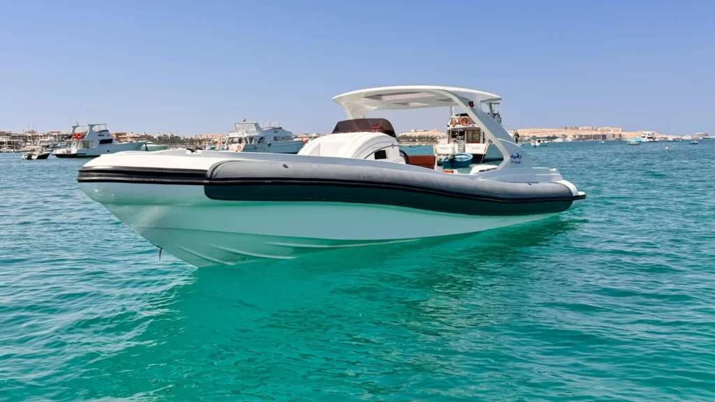 Private speedboat in Hurghada on the Red Sea