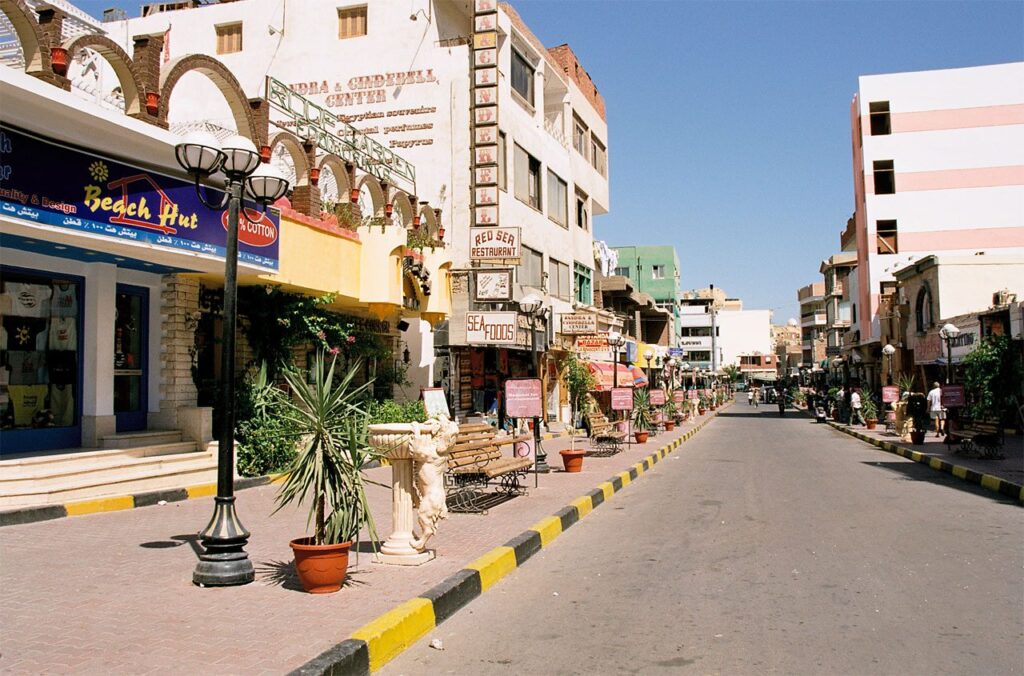 Street in El Dahar Old Town, Hurghada