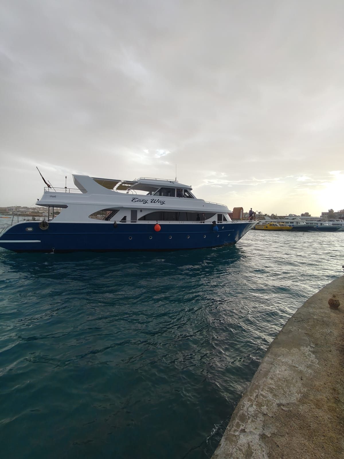 Boat on the Red Sea during a Sunset Cruise Hurghada