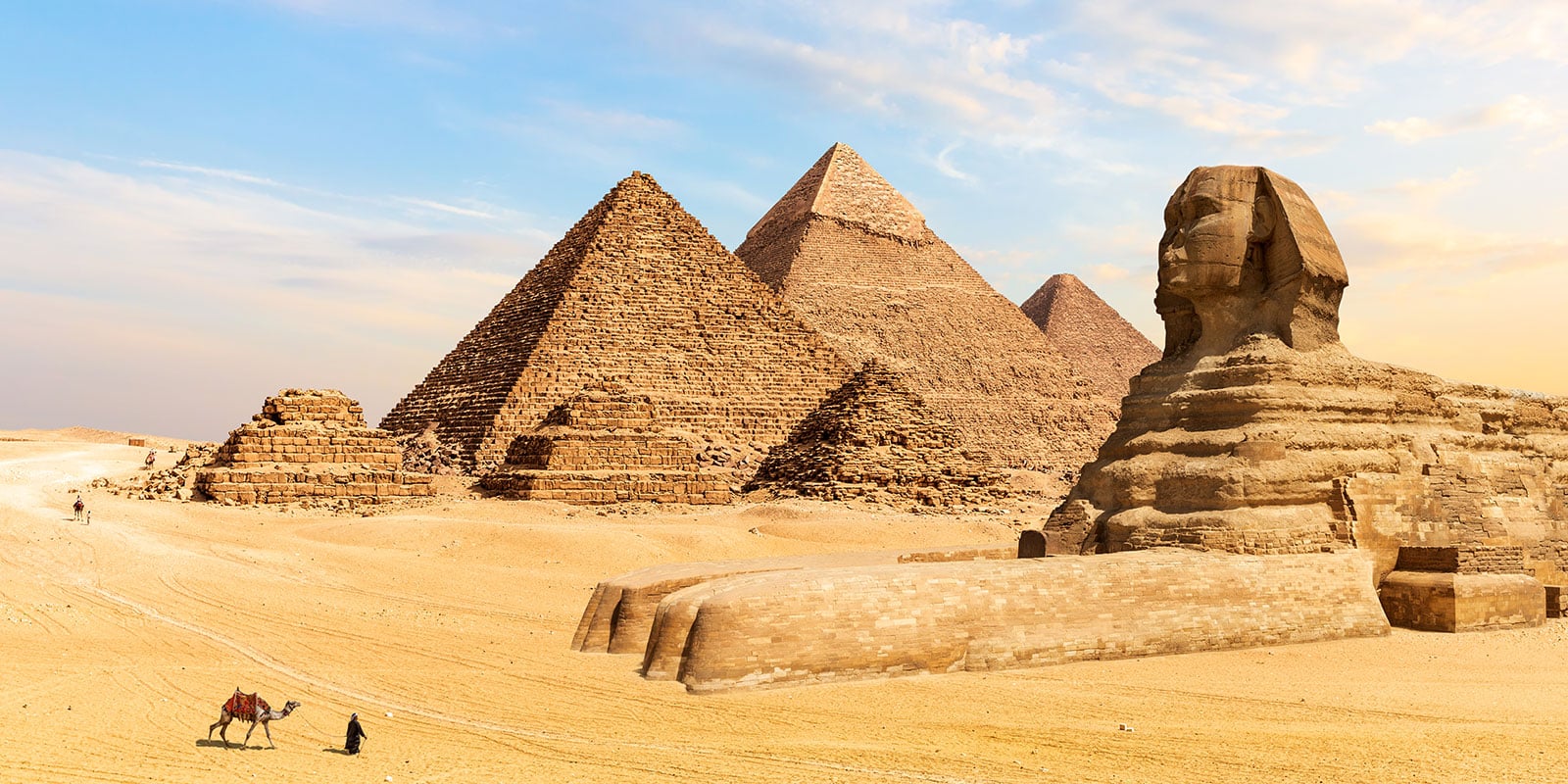 Pyramids of Giza and the Sphinx in Cairo