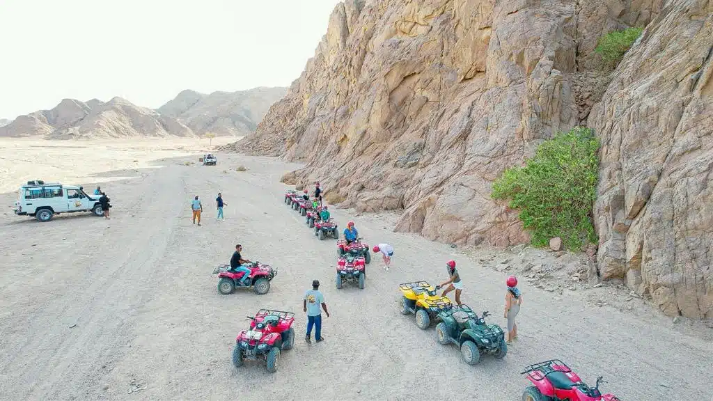 Quad bikes during a Super Safari in Marsa Alam